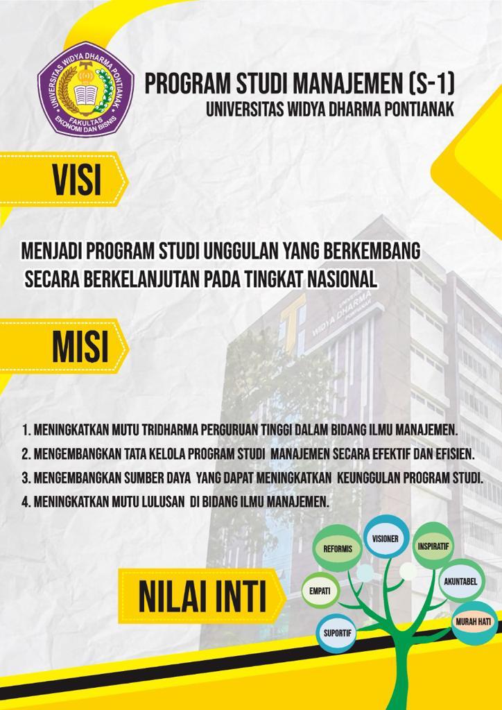 VISI, MISI, TUJUAN - Fakultas Ekonomi dan Bisnis – Universitas Widya